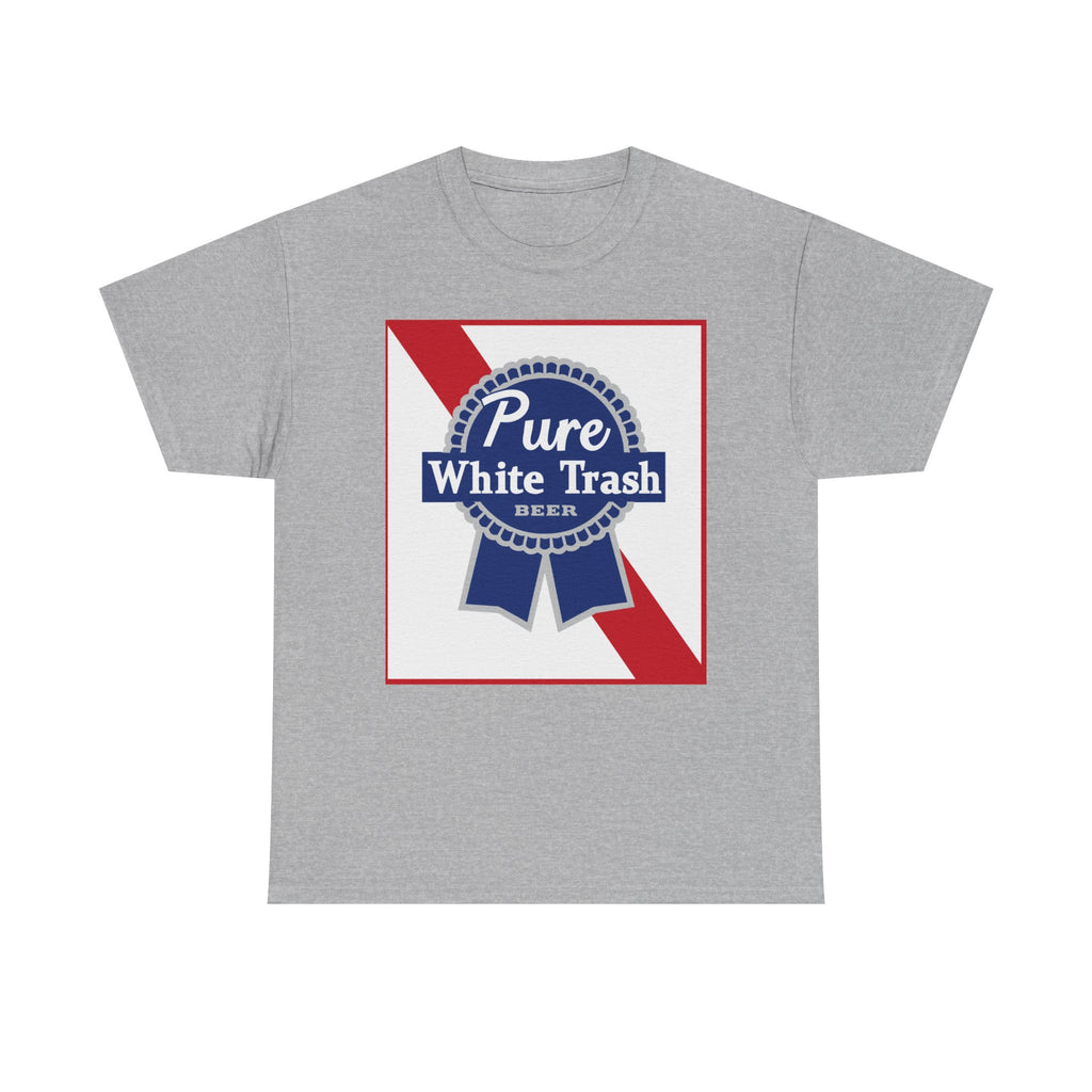 Pure White Trash Beer Funny T-Shirt | Redneck Party Shirt | Funny Drinking Shirt | White Trash Party | Gift for Him