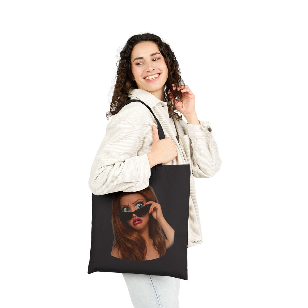 “Me in Every Meeting” Cotton Canvas Tote Bag