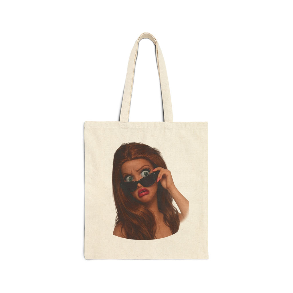 “Me in Every Meeting” Cotton Canvas Tote Bag