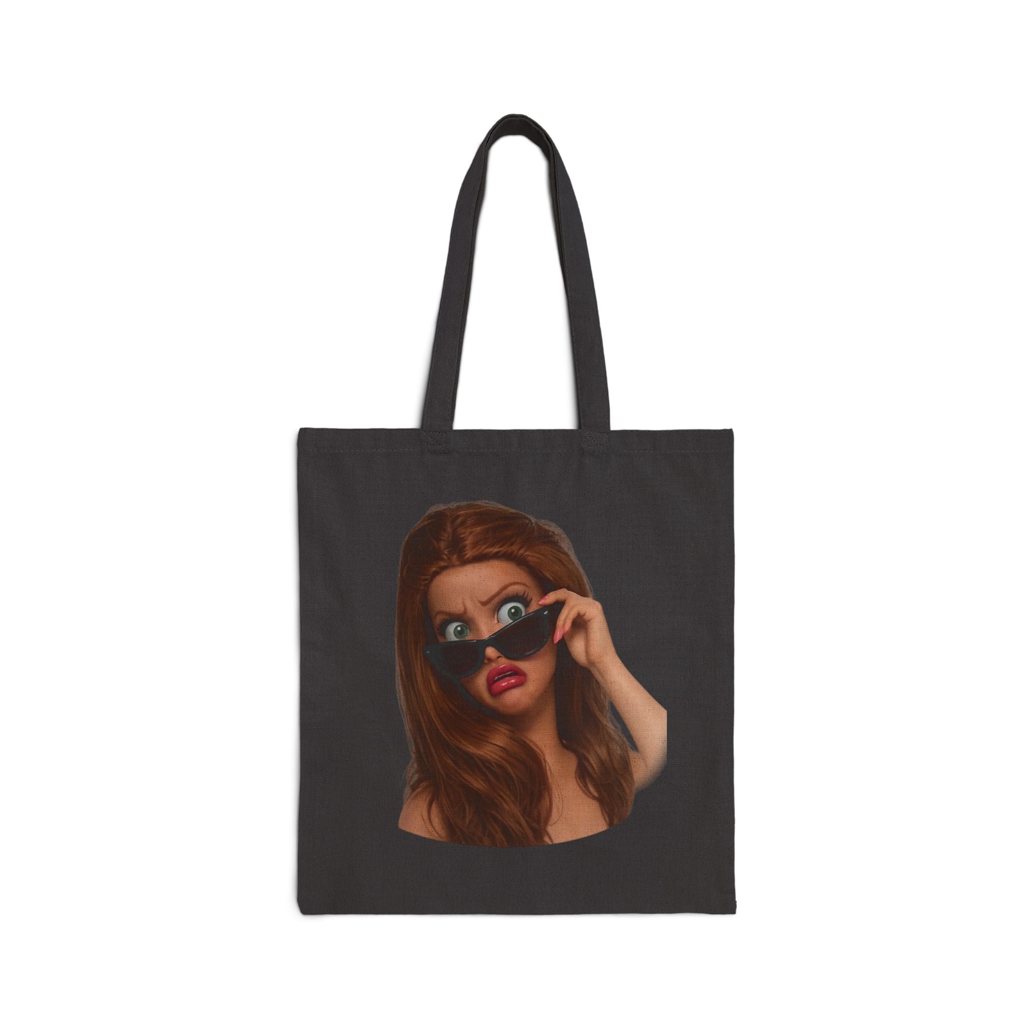 “Me in Every Meeting” Cotton Canvas Tote Bag