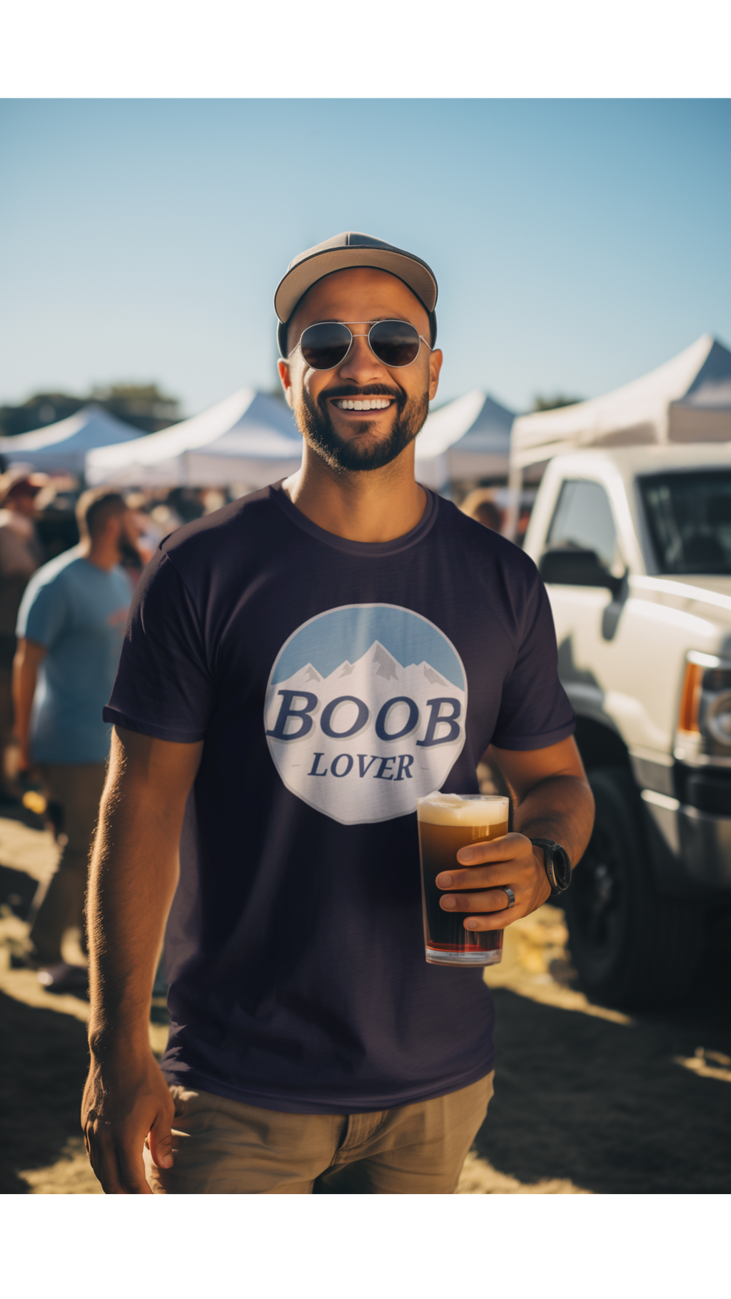 B00B Lover Funny Mountain T-Shirt | Funny Hiking Shirt | Outdoor Adventure Shirt | Funny Gift for Him | Nature Lover Tee