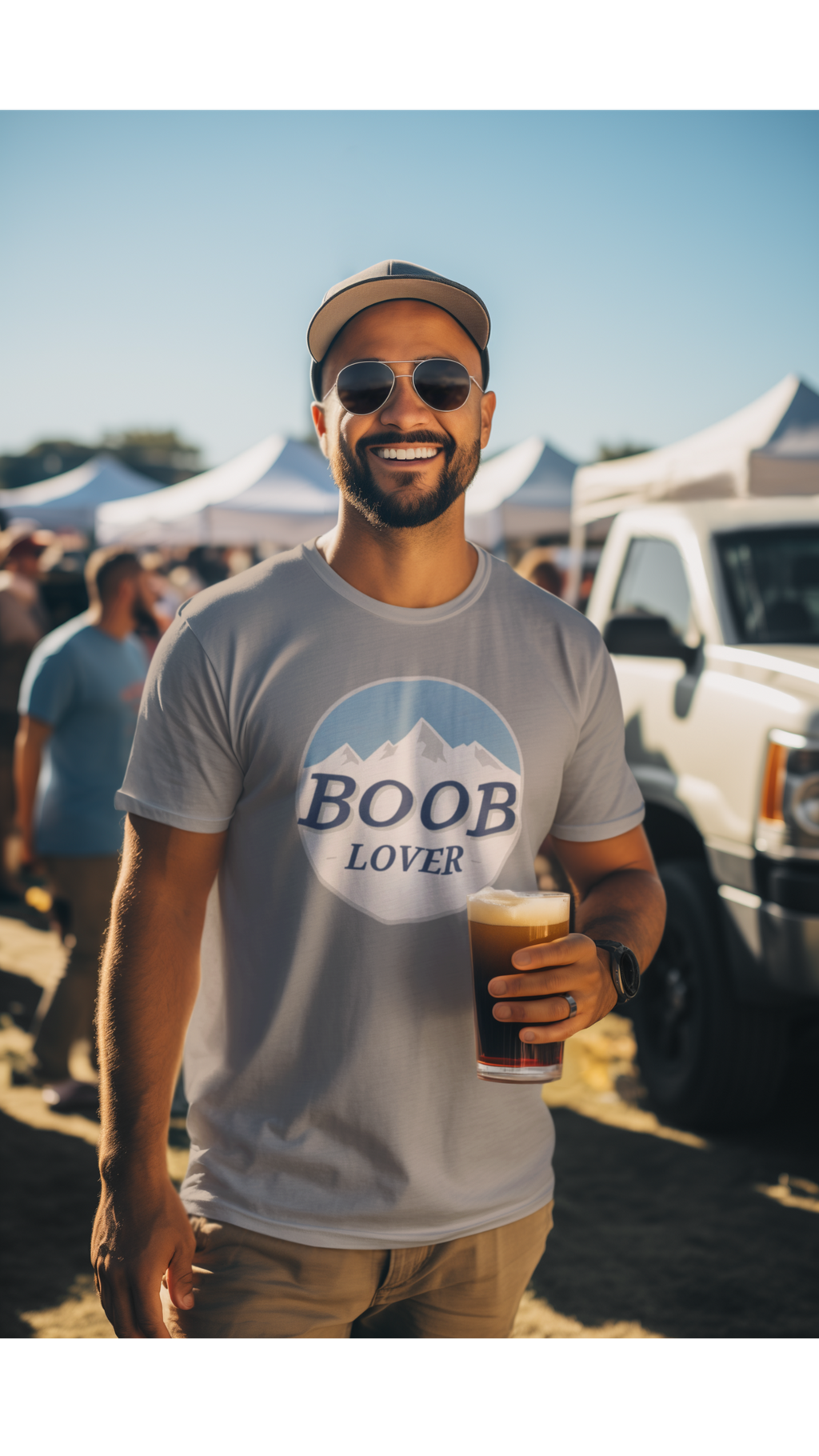 B00B Lover Funny Mountain T-Shirt | Funny Hiking Shirt | Outdoor Adventure Shirt | Funny Gift for Him | Nature Lover Tee