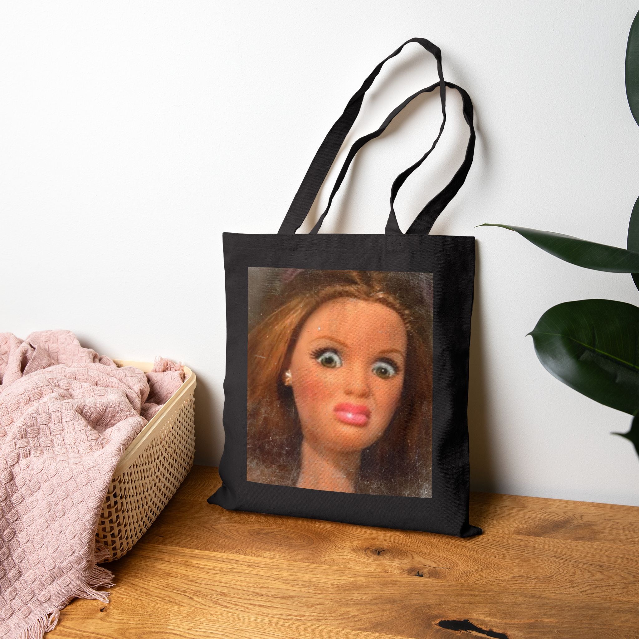 "WTF" Cotton Canvas Tote Bag