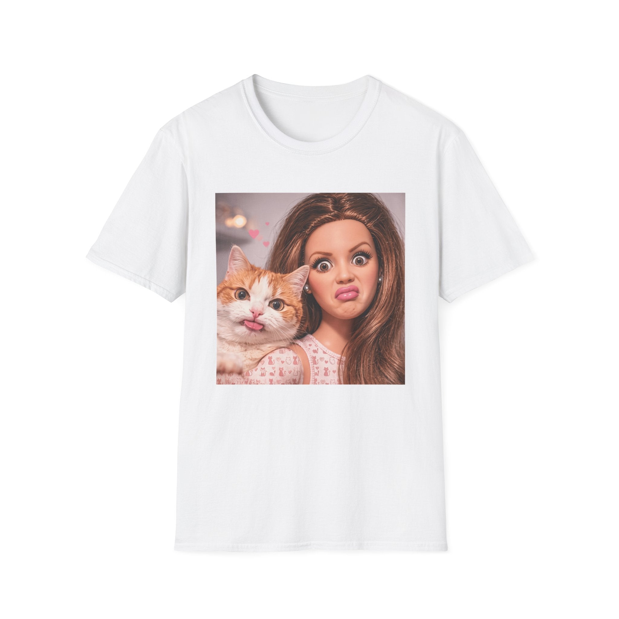 Just A Girl & Her Cat Soft Style T-Shirt