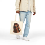 “Me in Every Meeting” Cotton Canvas Tote Bag