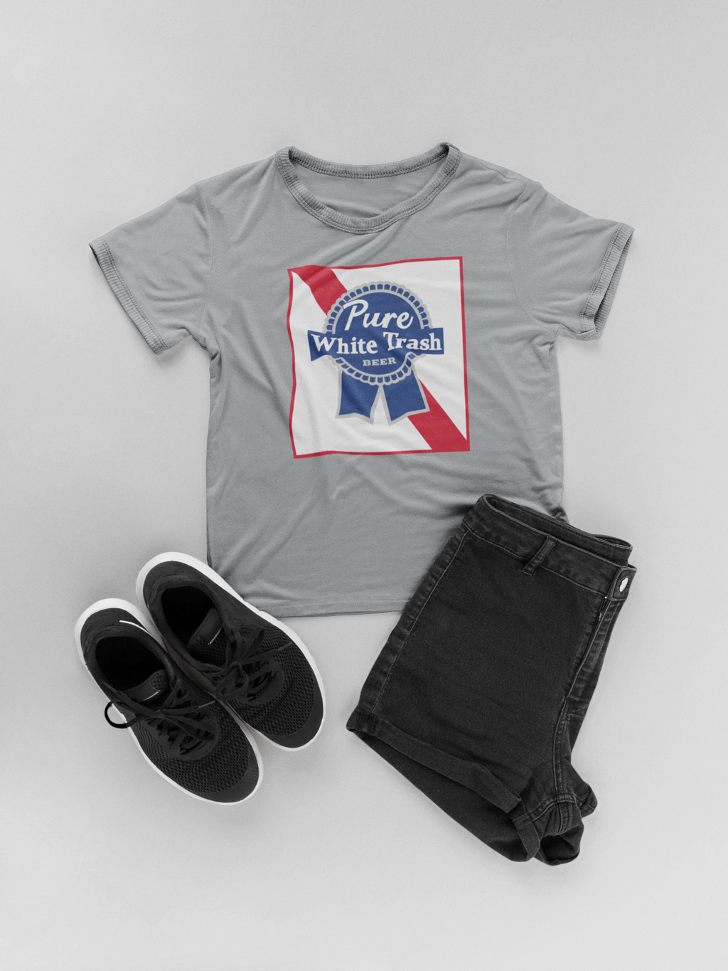 Pure White Trash Beer Funny T-Shirt | Redneck Party Shirt | Funny Drinking Shirt | White Trash Party | Gift for Him