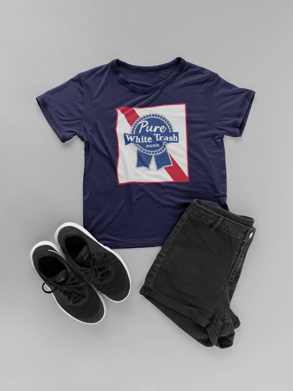 Pure White Trash Beer Funny T-Shirt | Redneck Party Shirt | Funny Drinking Shirt | White Trash Party | Gift for Him