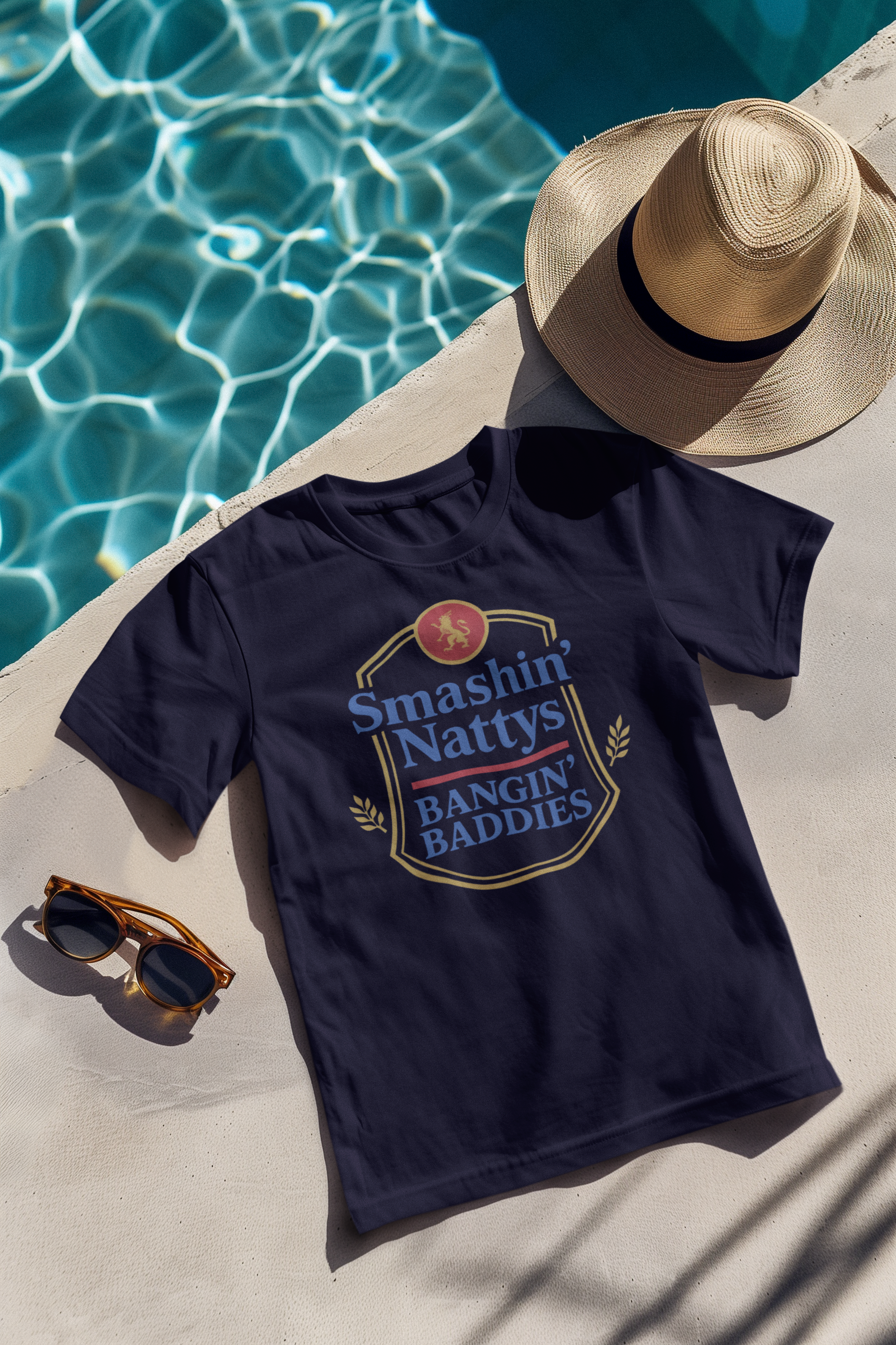 Smashin' Nattys Bangin' Baddies Funny Beer T-Shirt | College Party Shirt | Funny Drinking Shirt | Gift for Him