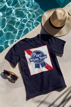 Pure White Trash Beer Funny T-Shirt | Redneck Party Shirt | Funny Drinking Shirt | White Trash Party | Gift for Him