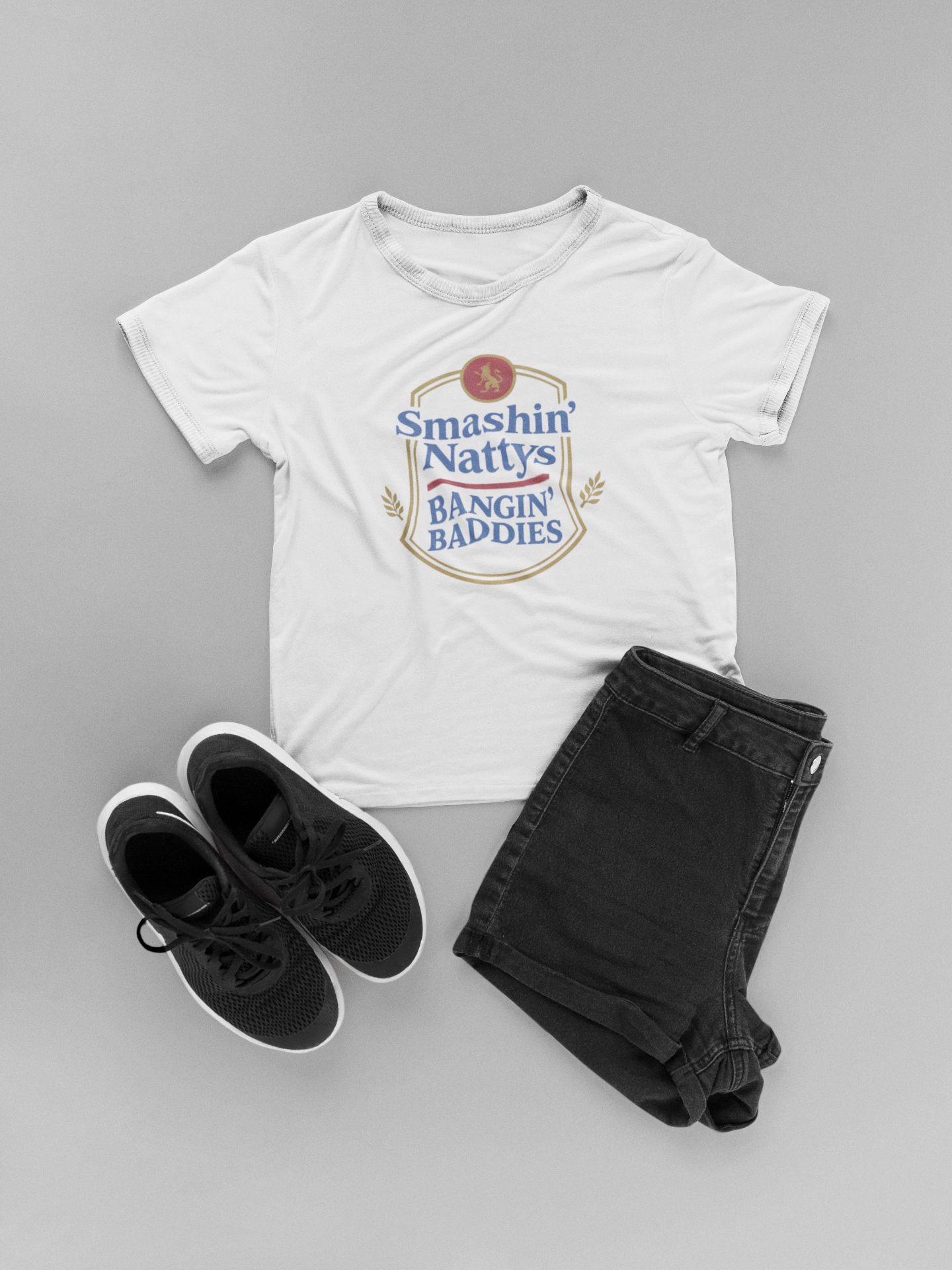 Smashin' Nattys Bangin' Baddies Funny Beer T-Shirt | College Party Shirt | Funny Drinking Shirt | Gift for Him